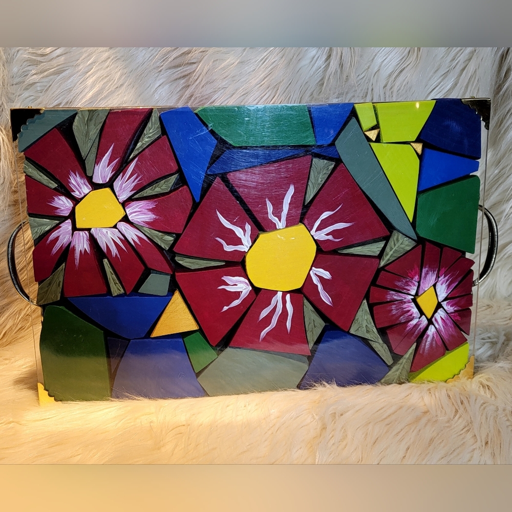 Red Flower Serving Tray (2007)